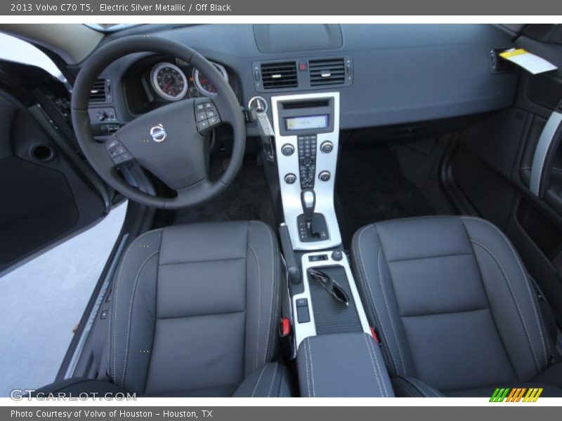 Electric Silver Metallic / Off Black 2013 Volvo C70 T5