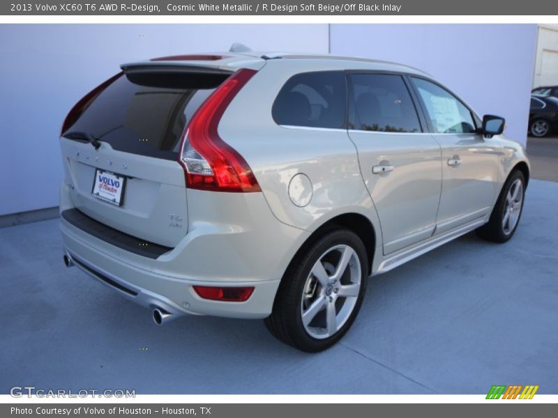 Cosmic White Metallic / R Design Soft Beige/Off Black Inlay 2013 Volvo XC60 T6 AWD R-Design