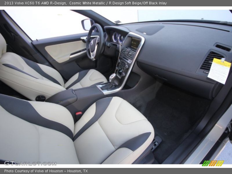  2013 XC60 T6 AWD R-Design R Design Soft Beige/Off Black Inlay Interior