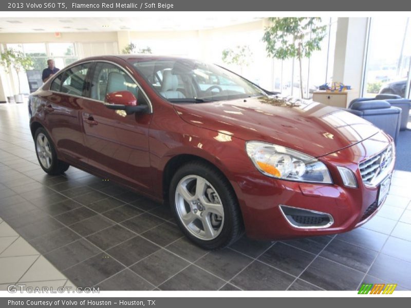 Flamenco Red Metallic / Soft Beige 2013 Volvo S60 T5