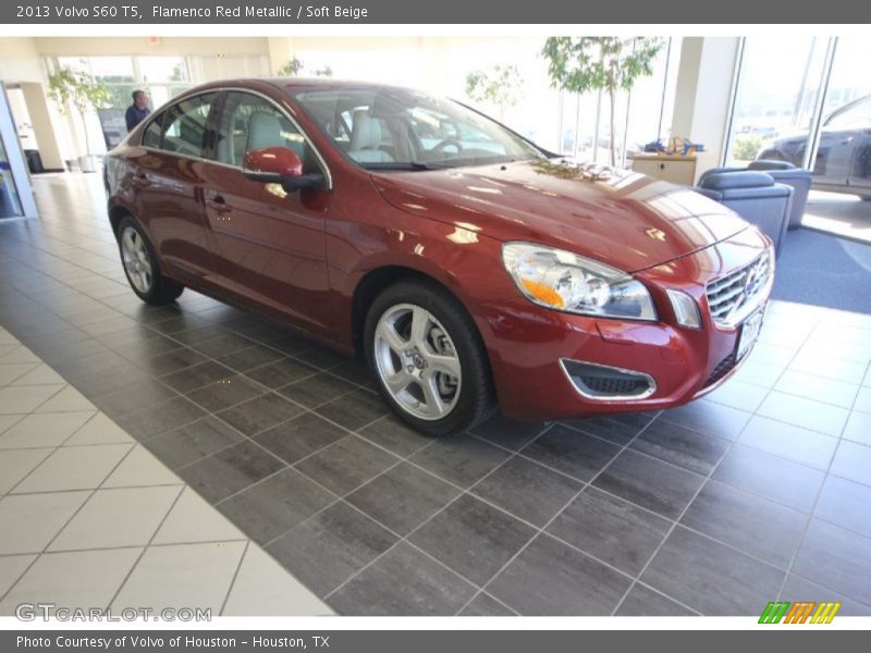 Flamenco Red Metallic / Soft Beige 2013 Volvo S60 T5