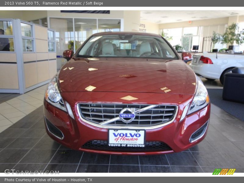 Flamenco Red Metallic / Soft Beige 2013 Volvo S60 T5
