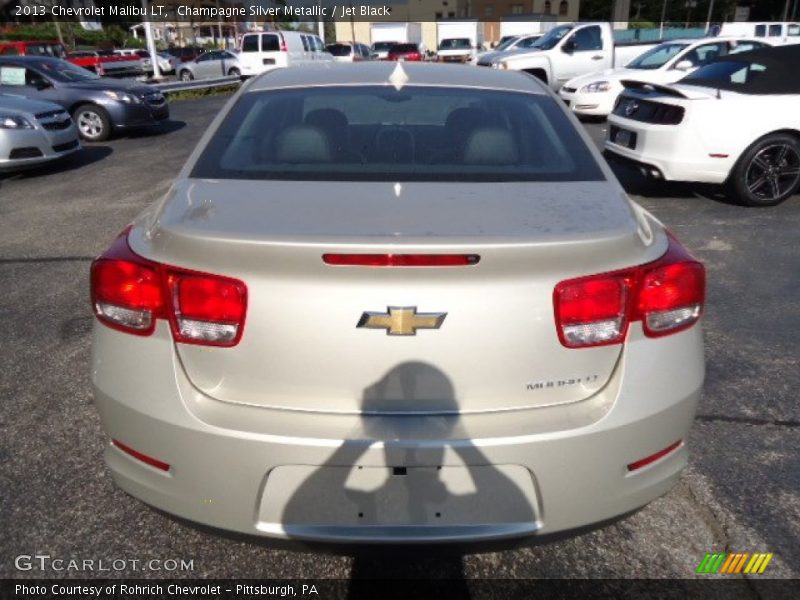 Champagne Silver Metallic / Jet Black 2013 Chevrolet Malibu LT