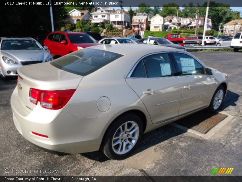 Champagne Silver Metallic / Jet Black 2013 Chevrolet Malibu LT
