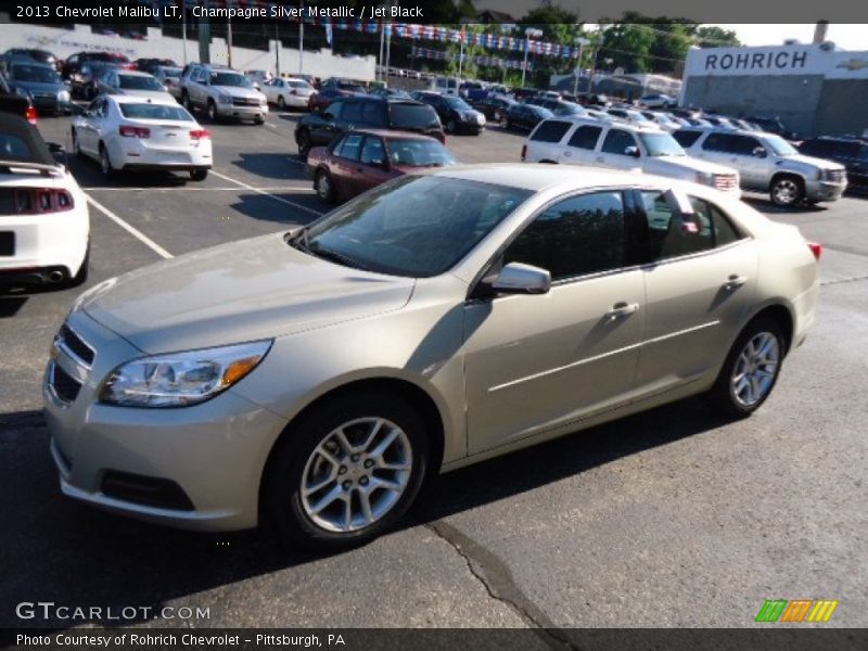 Champagne Silver Metallic / Jet Black 2013 Chevrolet Malibu LT