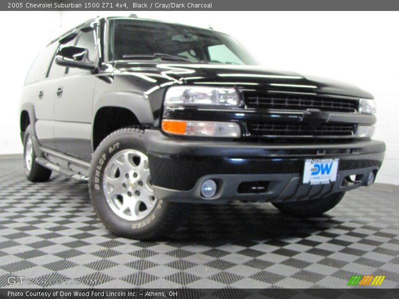 Black / Gray/Dark Charcoal 2005 Chevrolet Suburban 1500 Z71 4x4