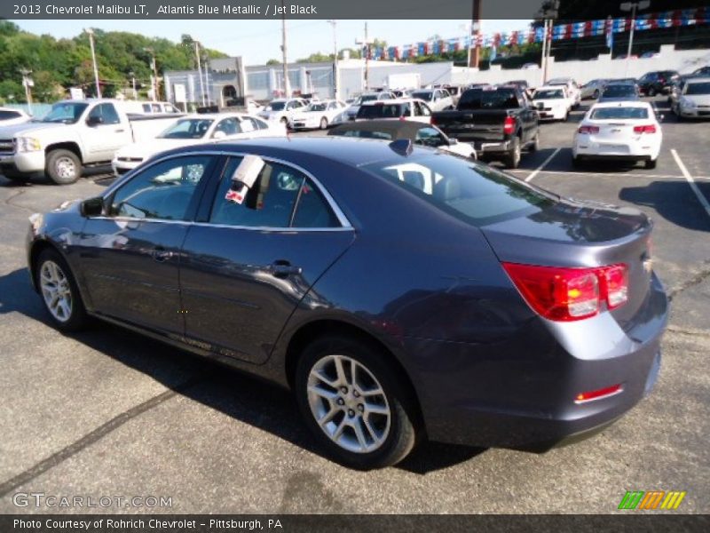 Atlantis Blue Metallic / Jet Black 2013 Chevrolet Malibu LT