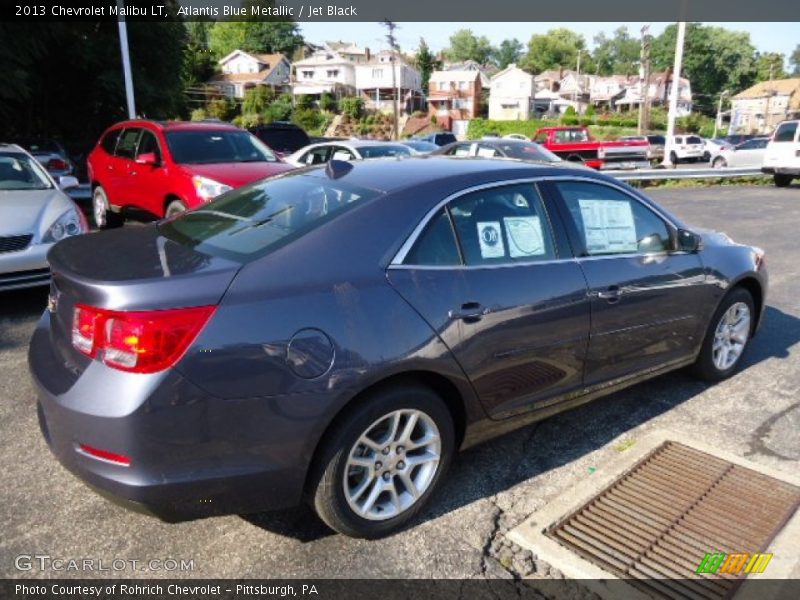 Atlantis Blue Metallic / Jet Black 2013 Chevrolet Malibu LT