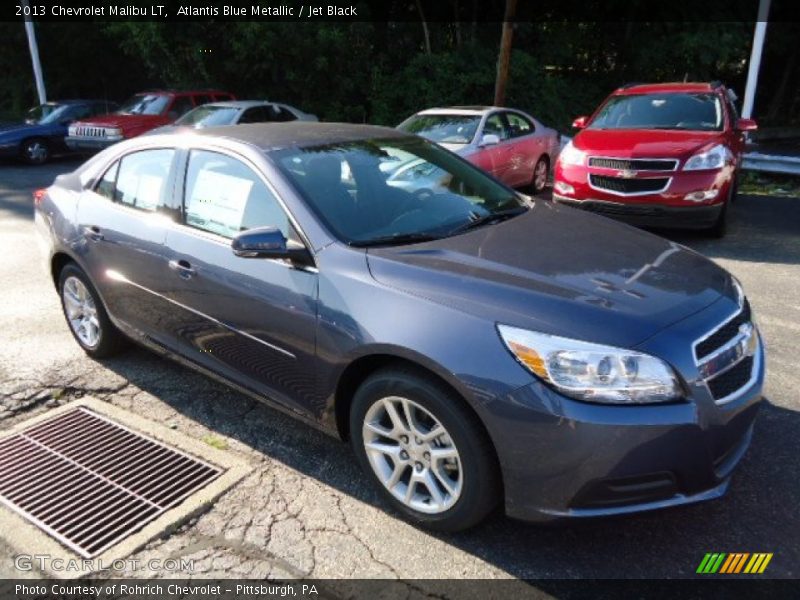 Atlantis Blue Metallic / Jet Black 2013 Chevrolet Malibu LT