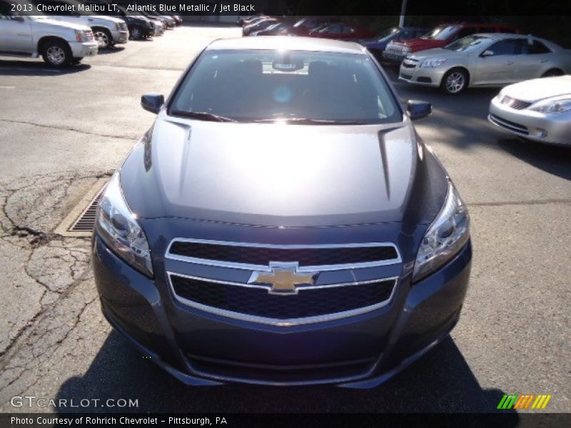 Atlantis Blue Metallic / Jet Black 2013 Chevrolet Malibu LT