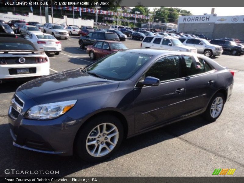 Atlantis Blue Metallic / Jet Black 2013 Chevrolet Malibu LT