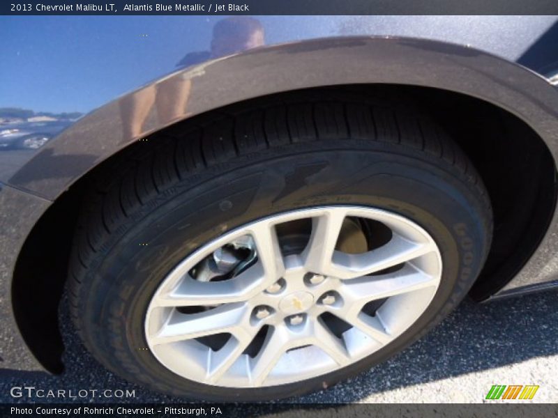 Atlantis Blue Metallic / Jet Black 2013 Chevrolet Malibu LT