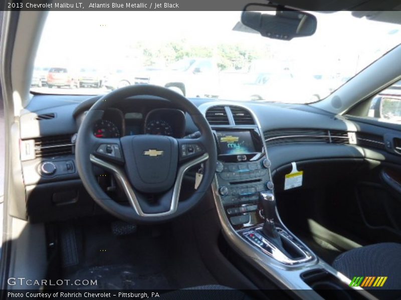 Atlantis Blue Metallic / Jet Black 2013 Chevrolet Malibu LT