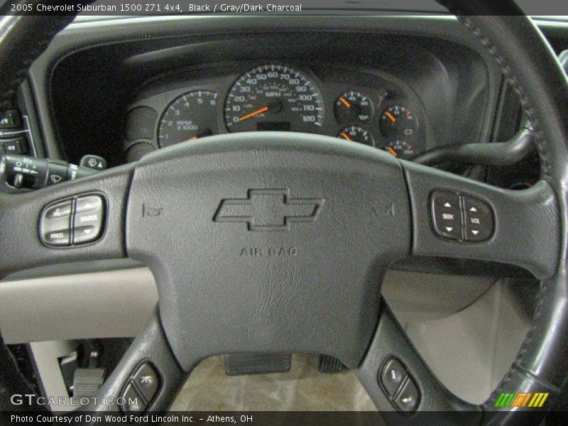 Black / Gray/Dark Charcoal 2005 Chevrolet Suburban 1500 Z71 4x4