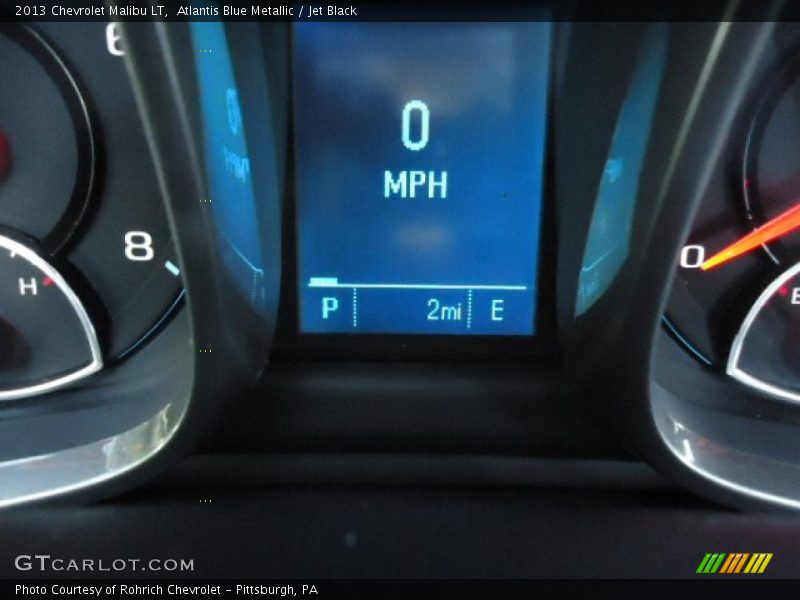Atlantis Blue Metallic / Jet Black 2013 Chevrolet Malibu LT