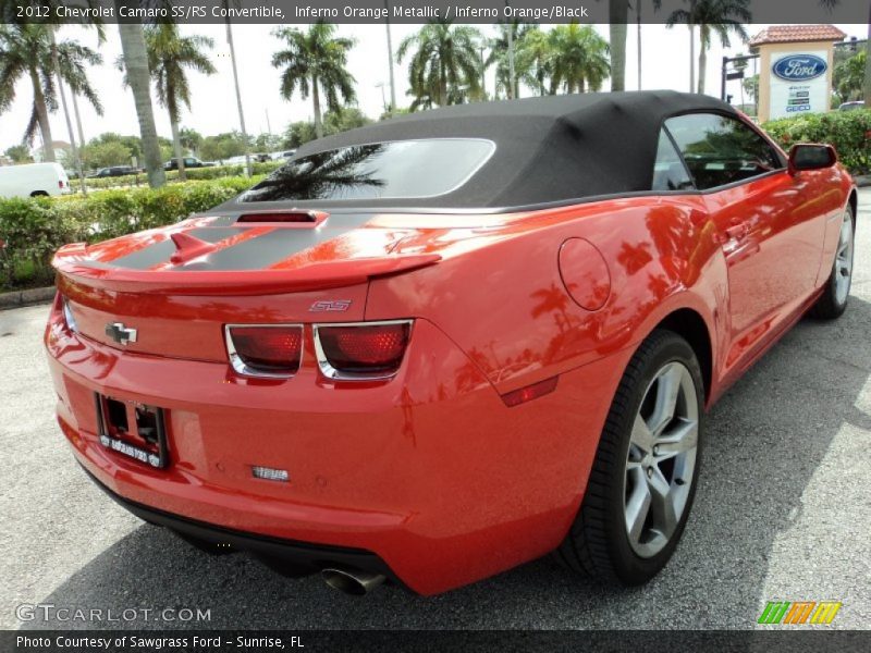 Inferno Orange Metallic / Inferno Orange/Black 2012 Chevrolet Camaro SS/RS Convertible