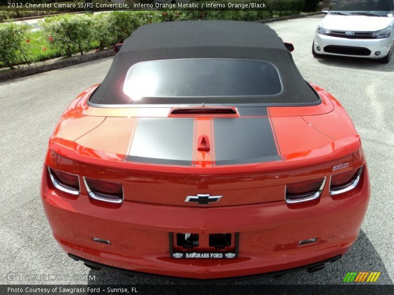 Inferno Orange Metallic / Inferno Orange/Black 2012 Chevrolet Camaro SS/RS Convertible