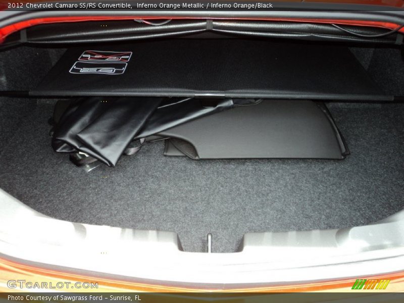 Inferno Orange Metallic / Inferno Orange/Black 2012 Chevrolet Camaro SS/RS Convertible