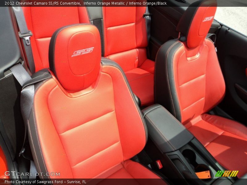 Inferno Orange Metallic / Inferno Orange/Black 2012 Chevrolet Camaro SS/RS Convertible