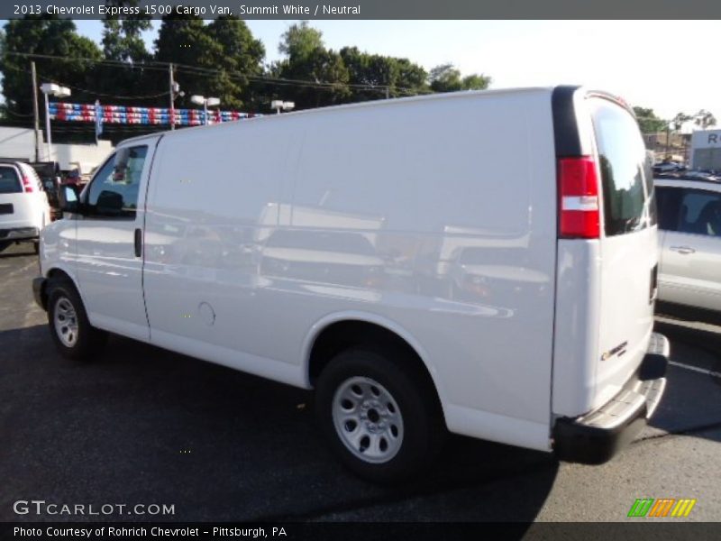 Summit White / Neutral 2013 Chevrolet Express 1500 Cargo Van