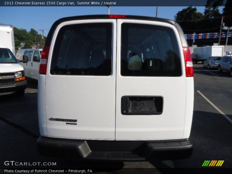 Summit White / Neutral 2013 Chevrolet Express 1500 Cargo Van