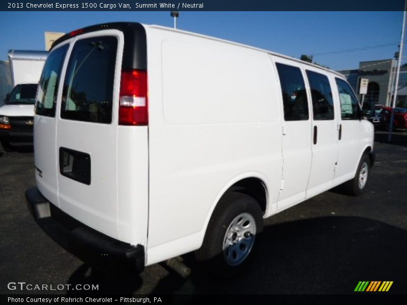 Summit White / Neutral 2013 Chevrolet Express 1500 Cargo Van