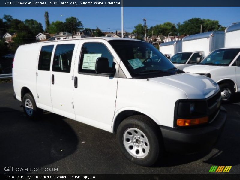 Summit White / Neutral 2013 Chevrolet Express 1500 Cargo Van
