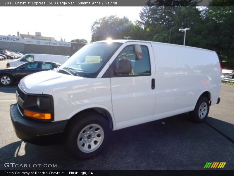 Summit White / Neutral 2013 Chevrolet Express 1500 Cargo Van