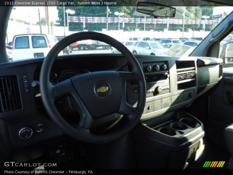 Summit White / Neutral 2013 Chevrolet Express 1500 Cargo Van