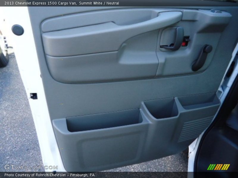 Summit White / Neutral 2013 Chevrolet Express 1500 Cargo Van