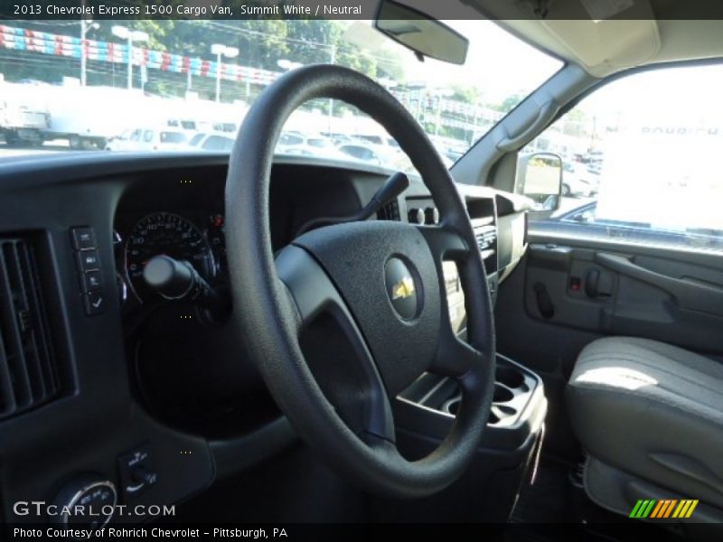 Summit White / Neutral 2013 Chevrolet Express 1500 Cargo Van