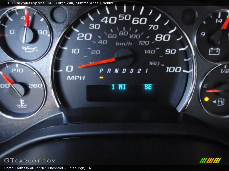Summit White / Neutral 2013 Chevrolet Express 1500 Cargo Van