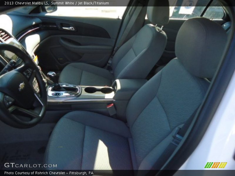 Summit White / Jet Black/Titanium 2013 Chevrolet Malibu LS