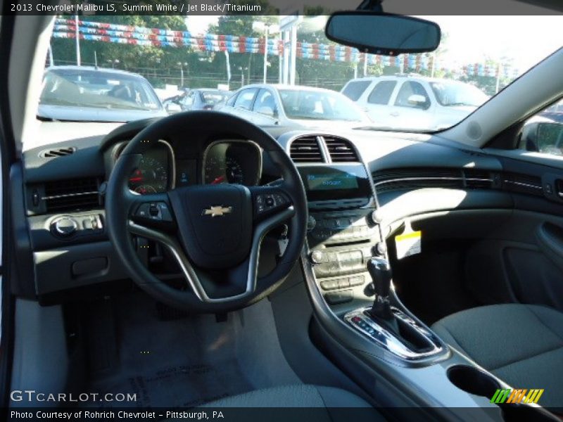 Summit White / Jet Black/Titanium 2013 Chevrolet Malibu LS