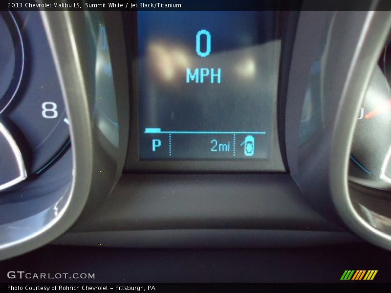 Summit White / Jet Black/Titanium 2013 Chevrolet Malibu LS