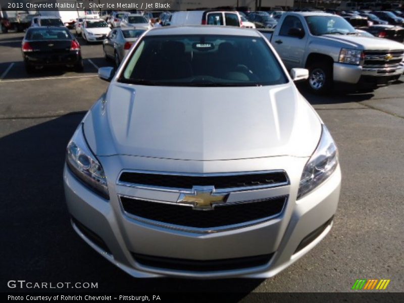 Silver Ice Metallic / Jet Black 2013 Chevrolet Malibu LT