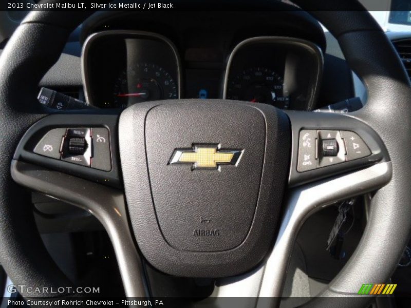 Silver Ice Metallic / Jet Black 2013 Chevrolet Malibu LT