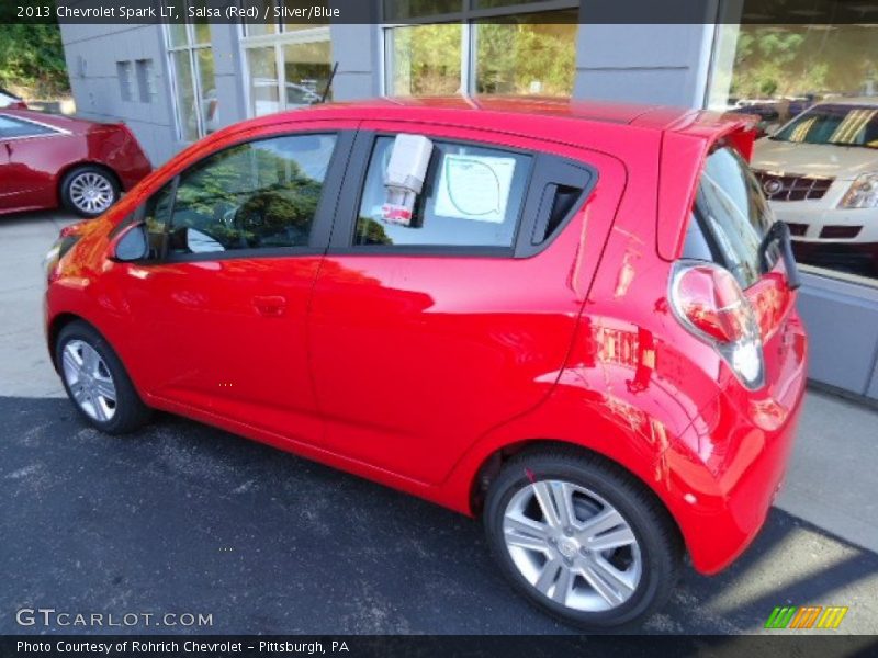 Salsa (Red) / Silver/Blue 2013 Chevrolet Spark LT