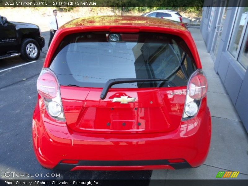 Salsa (Red) / Silver/Blue 2013 Chevrolet Spark LT