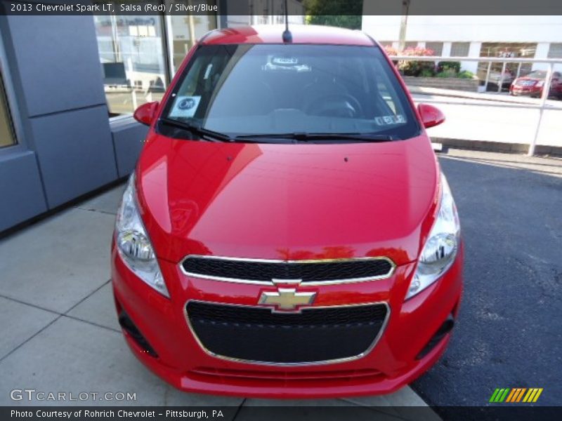 Salsa (Red) / Silver/Blue 2013 Chevrolet Spark LT