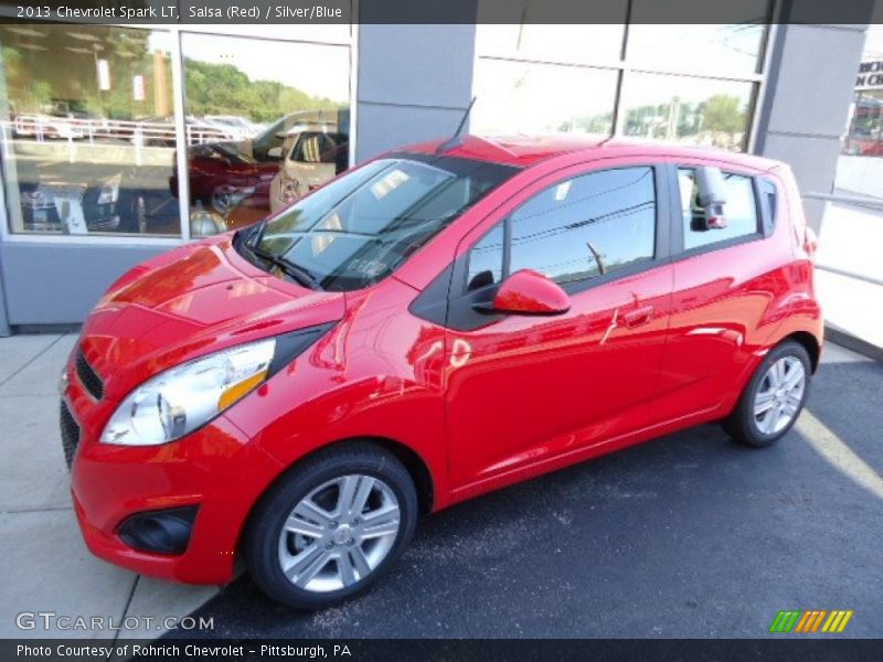 Salsa (Red) / Silver/Blue 2013 Chevrolet Spark LT