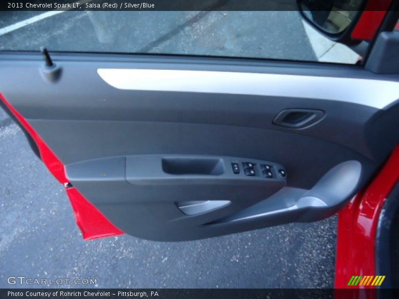 Salsa (Red) / Silver/Blue 2013 Chevrolet Spark LT