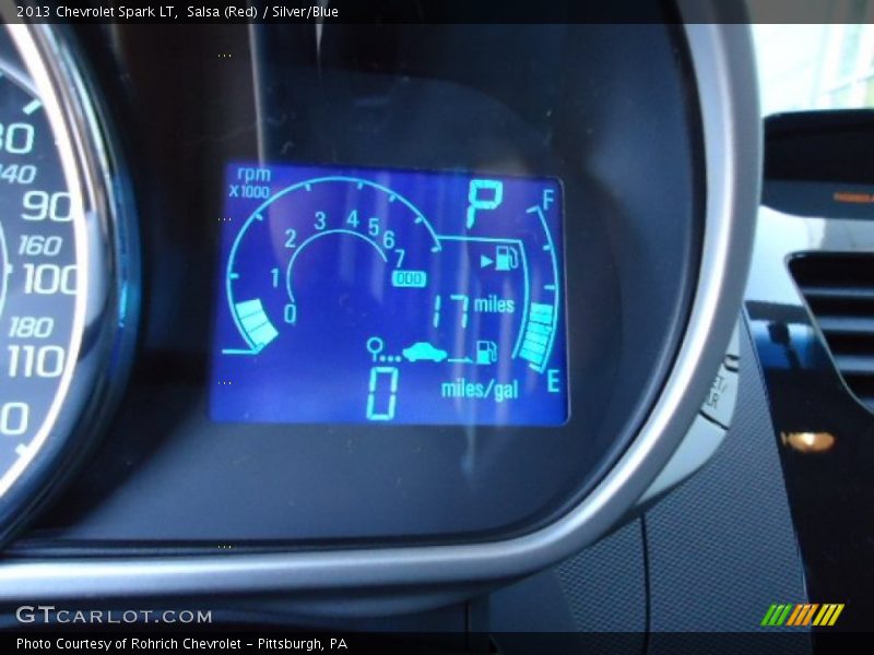 Salsa (Red) / Silver/Blue 2013 Chevrolet Spark LT