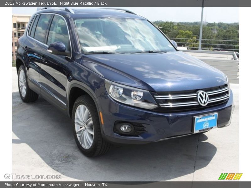 Night Blue Metallic / Black 2013 Volkswagen Tiguan SE