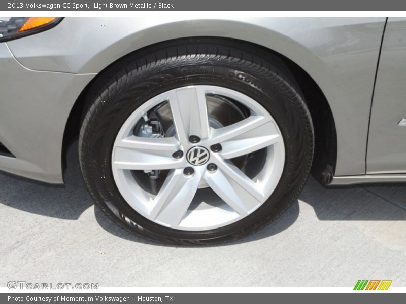 Light Brown Metallic / Black 2013 Volkswagen CC Sport