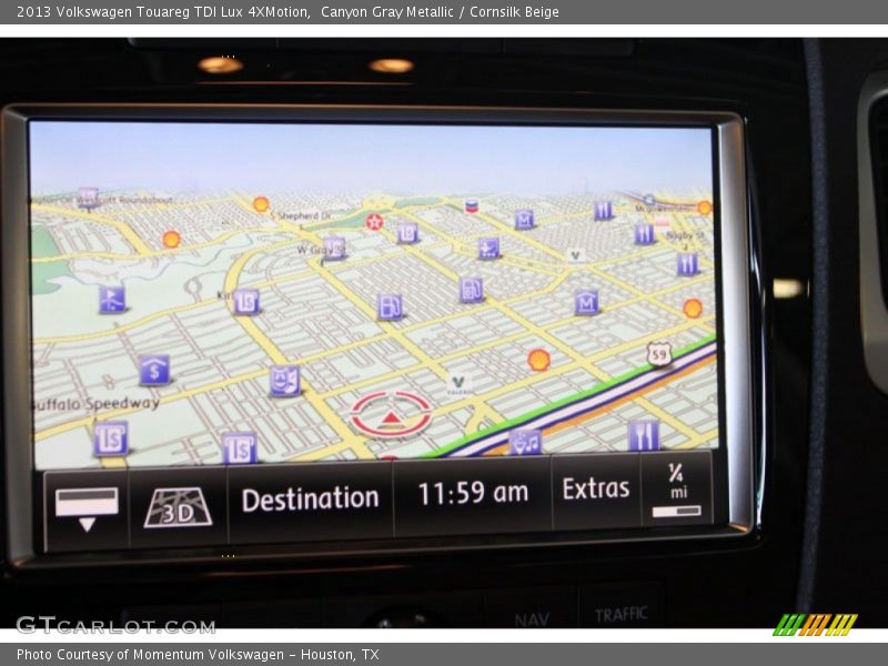 Canyon Gray Metallic / Cornsilk Beige 2013 Volkswagen Touareg TDI Lux 4XMotion