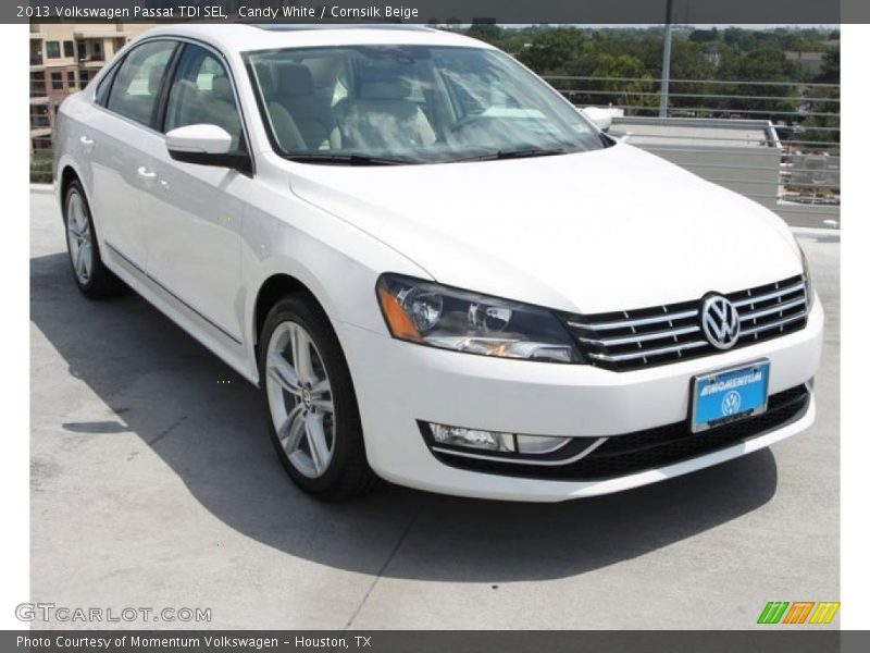 Candy White / Cornsilk Beige 2013 Volkswagen Passat TDI SEL