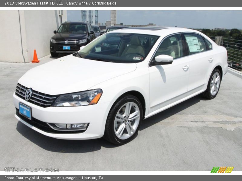 Candy White / Cornsilk Beige 2013 Volkswagen Passat TDI SEL