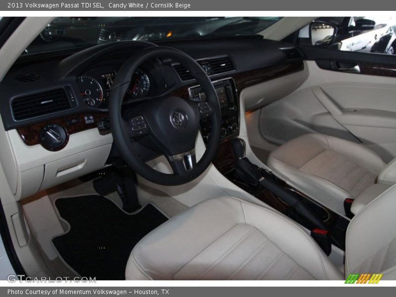 Candy White / Cornsilk Beige 2013 Volkswagen Passat TDI SEL