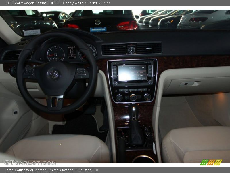 Candy White / Cornsilk Beige 2013 Volkswagen Passat TDI SEL